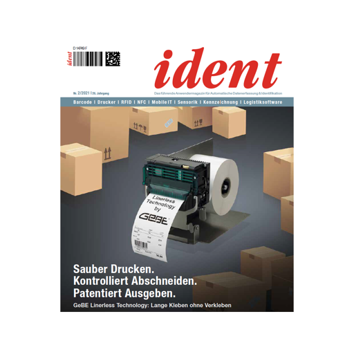 GeBE Picture ident Titelstory Sauber Drucken. Kontrolliert Abschneiden. Patentiert Ausgeben